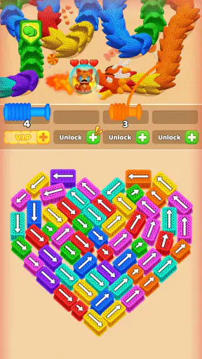 Caos de Lãs - Wool Sort Games screenshot 5