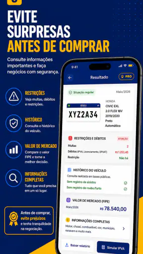 ConsultaPlaca Fipe Multa Preço screenshot 3