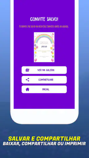 Criador de cartões de convite screenshot 4