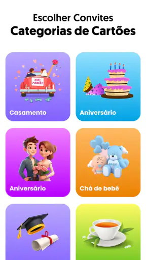 Criador de cartões de convite screenshot 8