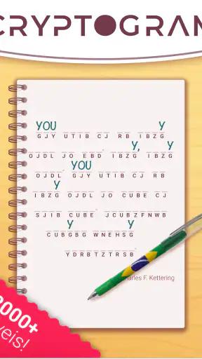 Cryptogram: Jogo caça palavra! screenshot 9