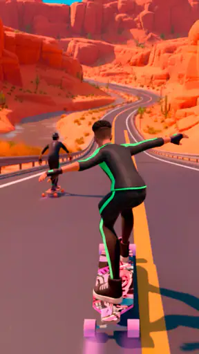 Downhill Race ― Jogos de skate screenshot 11