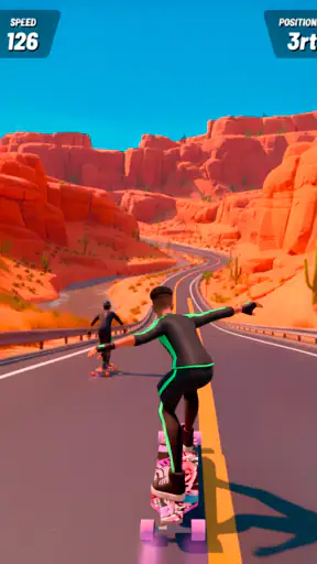 Downhill Race ― Jogos de skate screenshot 4