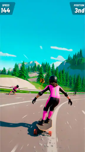 Downhill Race ― Jogos de skate screenshot 6