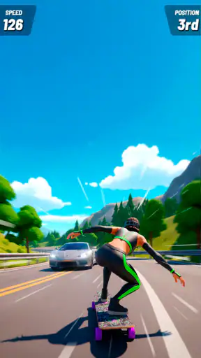 Downhill Race ― Jogos de skate screenshot 7
