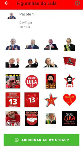 Figurinhas do Lula - PT screenshot 11