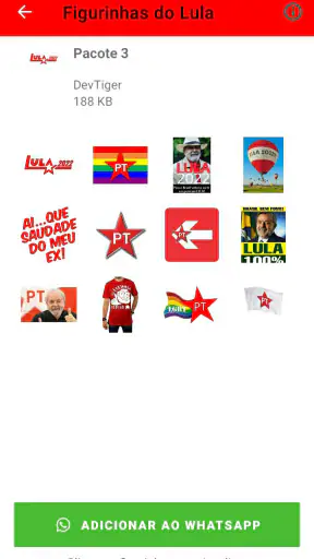 Figurinhas do Lula - PT screenshot 4