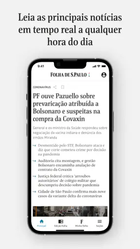 Folha de S.Paulo screenshot 1