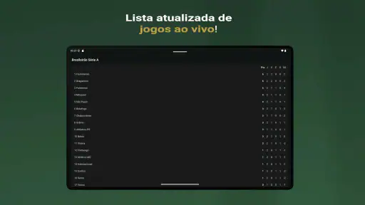 Futebol ao vivo screenshot 11