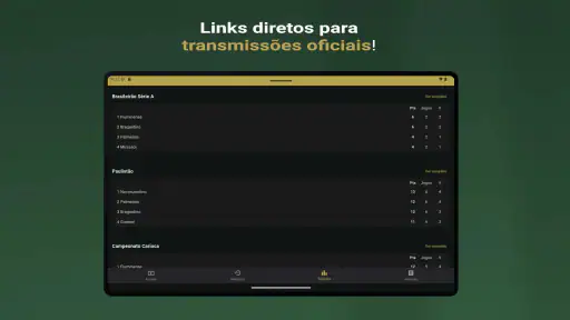 Futebol ao vivo screenshot 9