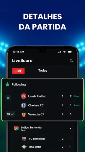 Futebol ao Vivo: Placar Pro screenshot 2