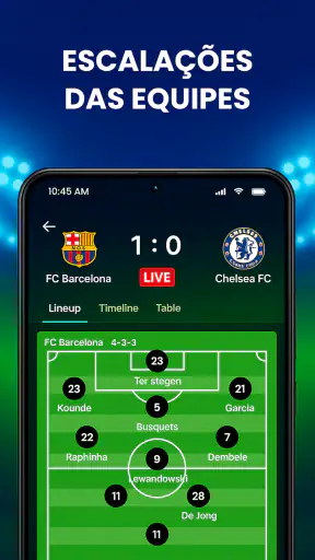 Futebol ao Vivo: Placar Pro screenshot 3