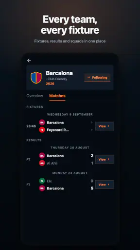 Goalside: Live Football Scores screenshot 1