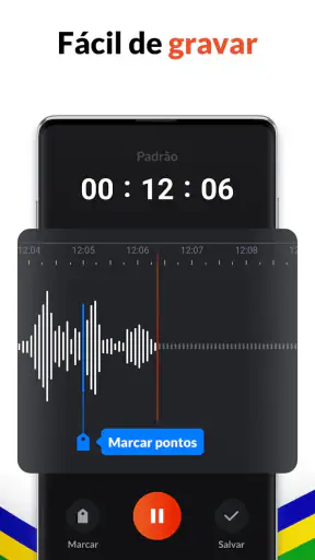 Gravador de Voz - Gravar Áudio screenshot 2