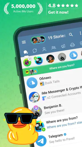 iMe: Telegram AI Mensageiro screenshot 1