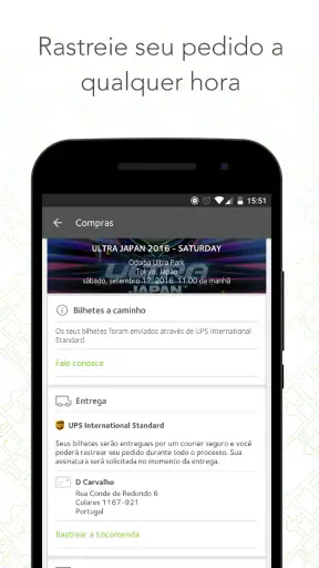 Ingressos viagogo screenshot 4