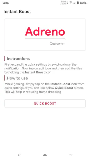 Instant Boost : Addon screenshot 2