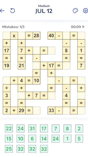 Jogo de Matemática, Crossmath screenshot 10