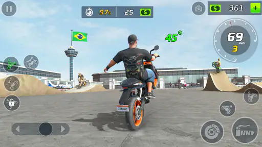 Jogo Moto Wheelie Grau 3D screenshot 10