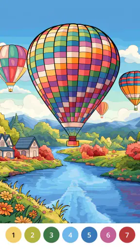 Jogo Pintar Pintar por Números screenshot 1