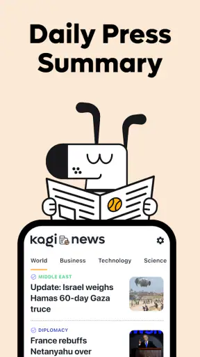 Kagi News screenshot 1