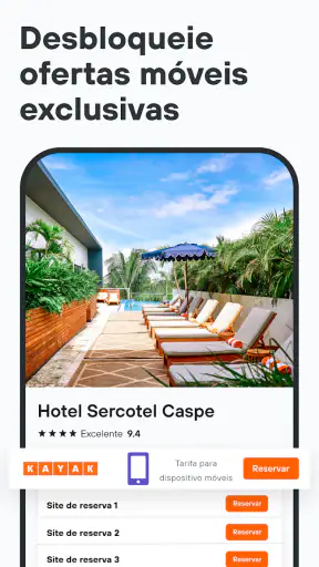 KAYAK: Voos, Hotéis e Carros screenshot 4