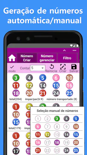 Lotofácil (Gerador de números) screenshot 10