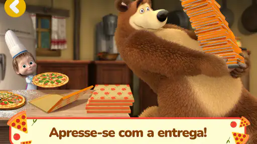 Masha e o Urso: Jogos de Pizza screenshot 10