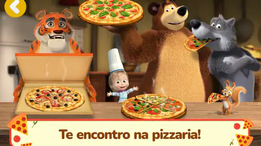 Masha e o Urso: Jogos de Pizza screenshot 12