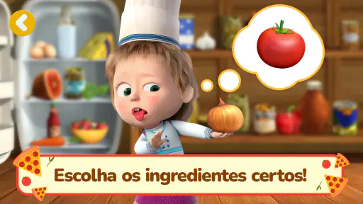 Masha e o Urso: Jogos de Pizza screenshot 2