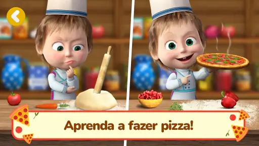 Masha e o Urso: Jogos de Pizza screenshot 3