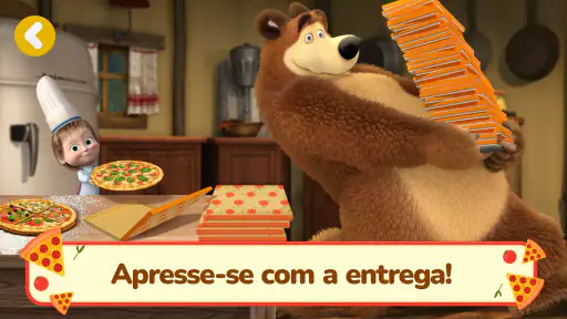 Masha e o Urso: Jogos de Pizza screenshot 4
