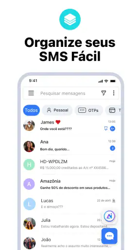 Mensagens - SMS Mensagem screenshot 1