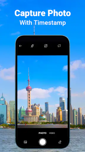 MeShot: GPS Timestamp Camera screenshot 1