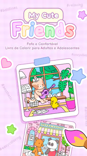 My Cute Friends: Livro Colorir screenshot 7