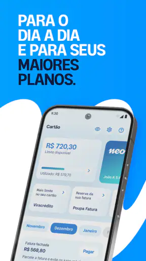 Neon cartão de crédito e conta screenshot 4