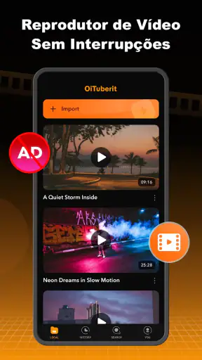 OiTuberit: Reprodutor HD screenshot 2