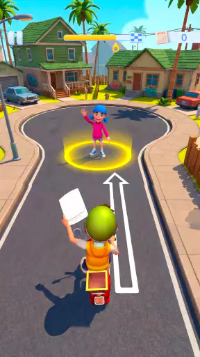 Paper Boy Race — Jogo da moto screenshot 2