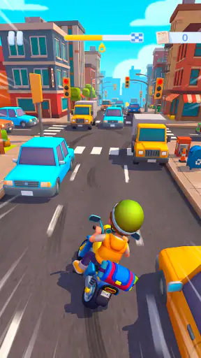 Paper Boy Race — Jogo da moto screenshot 3