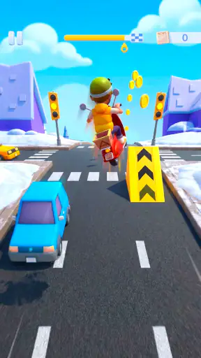 Paper Boy Race — Jogo da moto screenshot 4