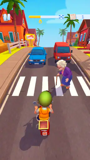 Paper Boy Race — Jogo da moto screenshot 7