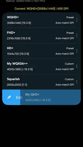 Pixels: Resolution+DPI Changer screenshot 6