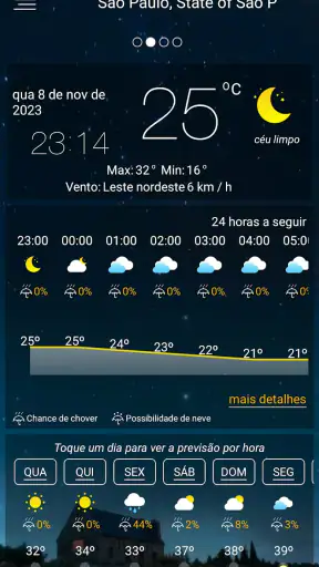 Previsão meteorológica screenshot 3