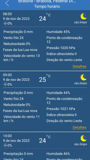 Previsão meteorológica screenshot 7