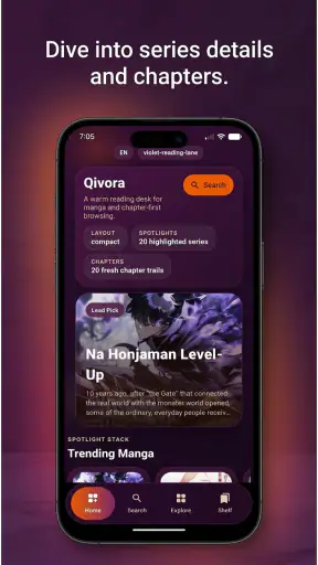 Qivora: Manga Reader screenshot 1