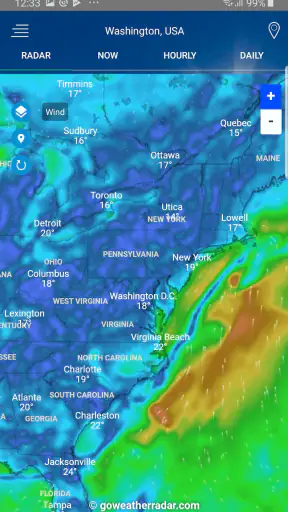 Radar meteorológico screenshot 4