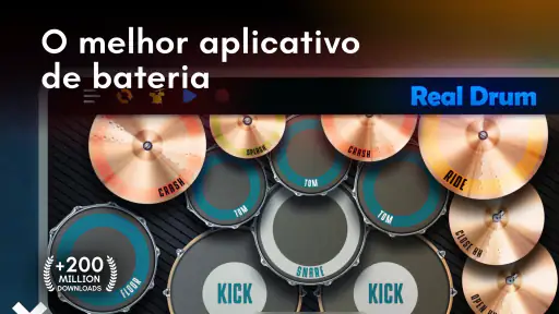 Real Drum: bateria eletrônica screenshot 1