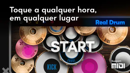Real Drum: bateria eletrônica screenshot 2
