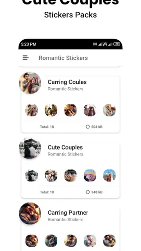 Romantic Stickers WASticker.ly screenshot 10