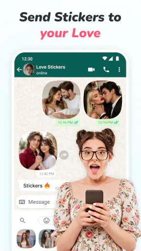 Romantic Stickers WAStickers screenshot 2